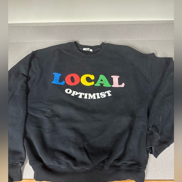 Madhappy local optimist crewneck heritage in black. - Picture 1 of 5